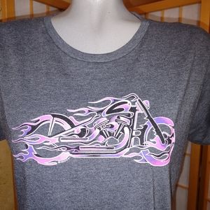 NEW, motorcycle graphic t shirt, large